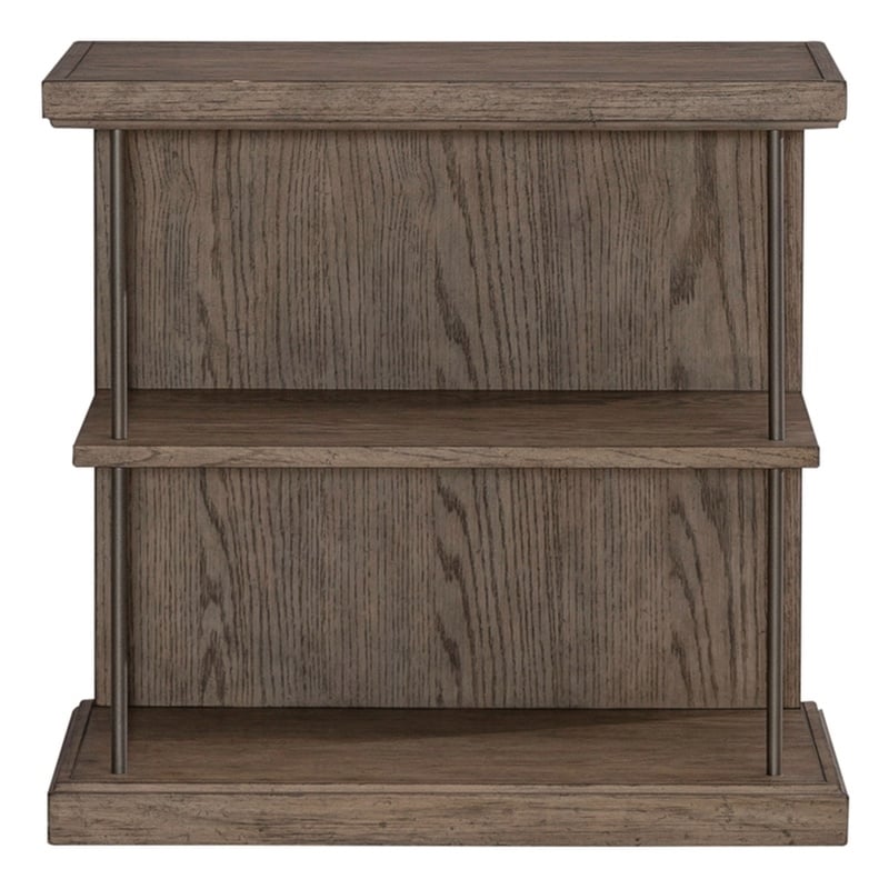 Liberty Furniture City Scape Wood Chair Side Table in Burnished Beige