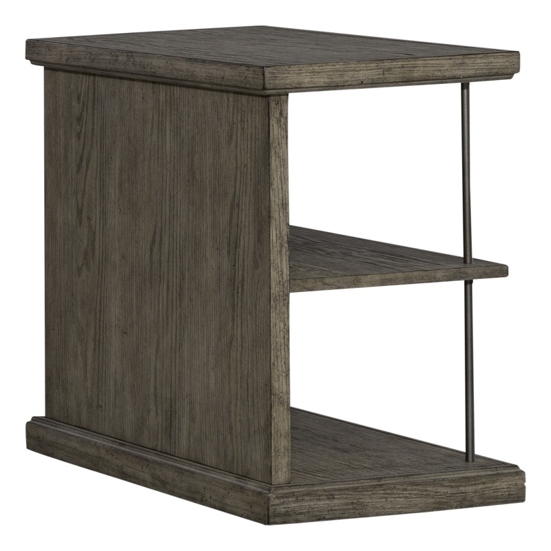 Liberty Furniture City Scape Wood Chair Side Table in Burnished Beige
