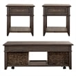 Liberty Furniture Mill Creek 3-Piece Wood Cocktail Table Set in Espresso