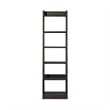 Liberty Furniture Mill Creek 6-Shelf Wood Wall Pier in Peppercorn Espresso
