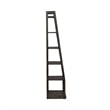 Liberty Furniture Mill Creek 6-Shelf Wood Wall Pier in Peppercorn Espresso