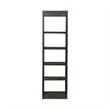 Liberty Furniture Mill Creek 6-Shelf Wood Wall Pier in Peppercorn Espresso