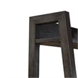 Liberty Furniture Mill Creek 6-Shelf Wood Wall Pier in Peppercorn Espresso
