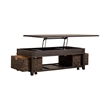 Liberty Furniture Mill Creek Wood Cocktail Table in Peppercorn Espresso
