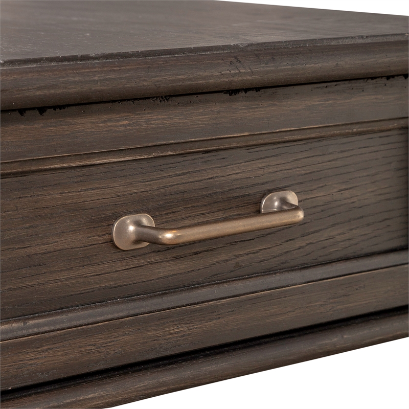 Liberty Furniture Mill Creek 1-Drawer Wood End Table in Peppercorn Espresso