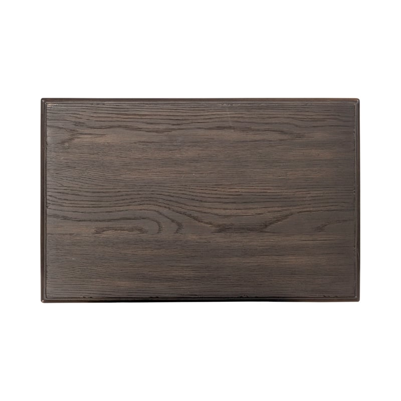 Liberty Furniture Mill Creek Wood Chair Side Table in Peppercorn Espresso