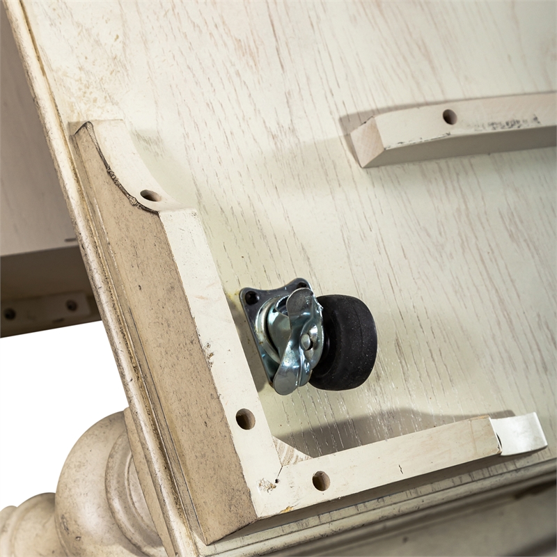 Morgan Creek Drawer Square Cocktail Table - Antique White