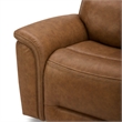 Liberty Furniture Cooper Transitional Leather Power Reclining Sofa in Camel