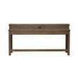 Liberty Furniture Pinebrook Ridge Console Bar Table in Weathered Toffee