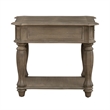 End Table With Drawer in Weathered Bisque