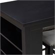 Brook Creek 3 Piece Counter Set - Black