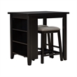 Brook Creek 3 Piece Counter Set - Black