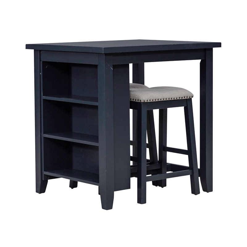 Brook Creek 3 Piece Counter Set - Navy