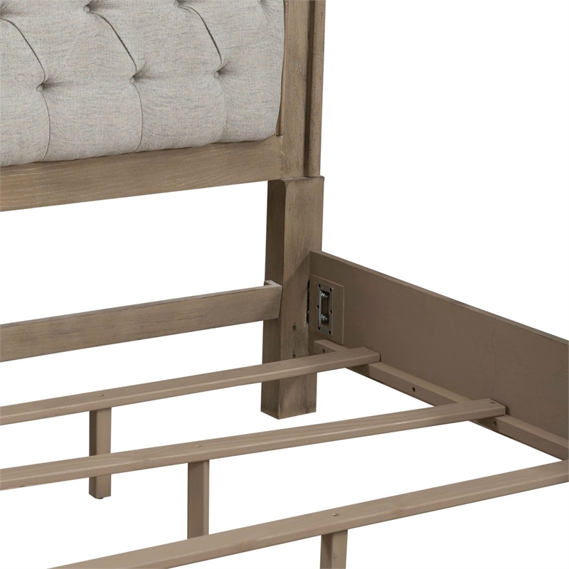 Magnolia Manor Queen Panel Bed in Weathered Bisque