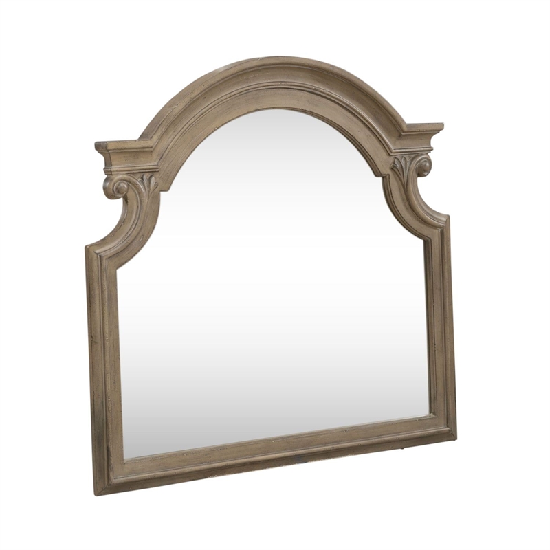 magnolia manor mirror in weathered bisque