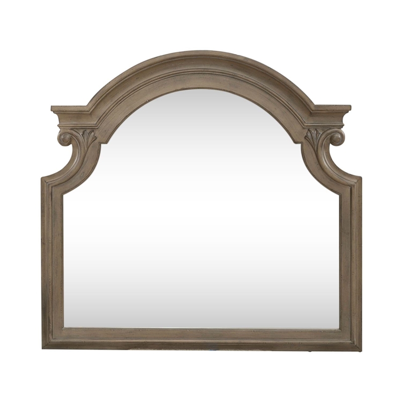 magnolia manor mirror in weathered bisque