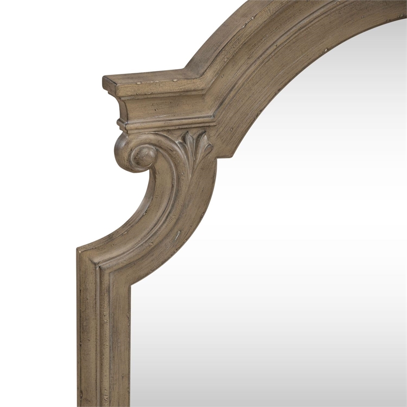 magnolia manor mirror in weathered bisque