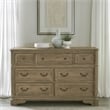 Magnolia Manor 7 Drawer Dresser in Weathered Bisque