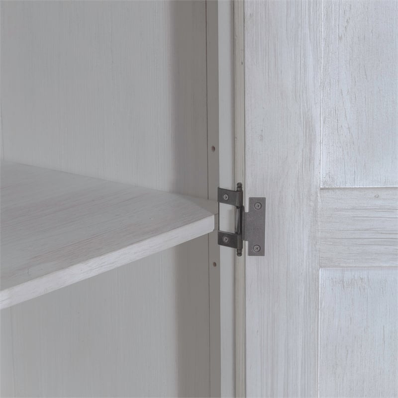 River Place Armoire in Riverstone White