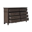 Paradise Valley 8 Drawer Dresser - Saddle Brown