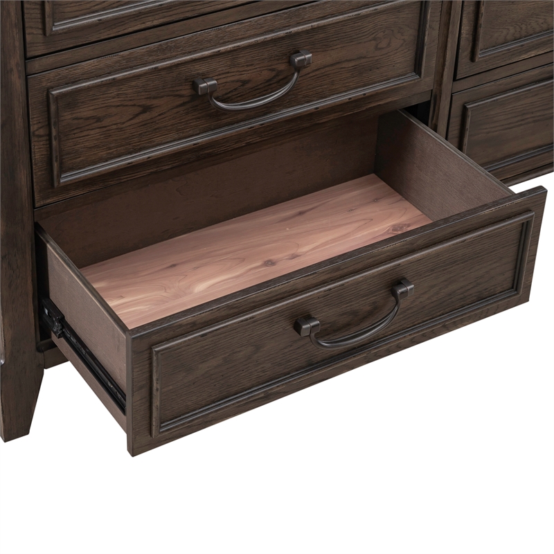 Paradise Valley 10 Drawer Chesser - Saddle Brown