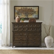 Paradise Valley 10 Drawer Chesser - Saddle Brown
