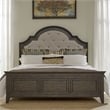 Paradise Valley King Uph Bed- Saddle Brown