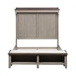 Ivy Hollow Queen Mantle Storage Bed in Weathered Linen