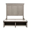 Ivy Hollow Queen Storage Bed in Weathered Linen