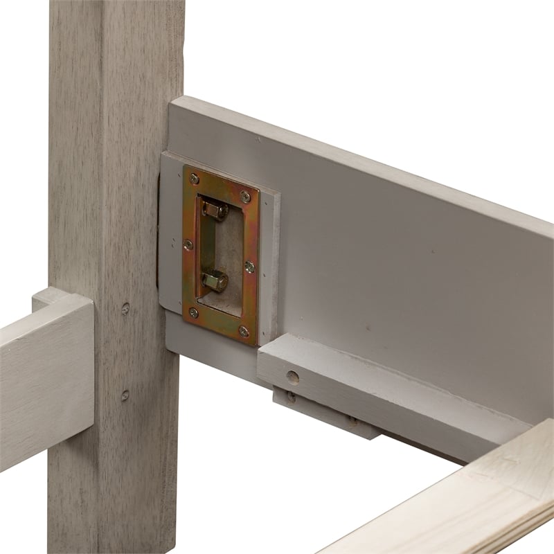 Ivy Hollow Queen Storage Bed in Weathered Linen