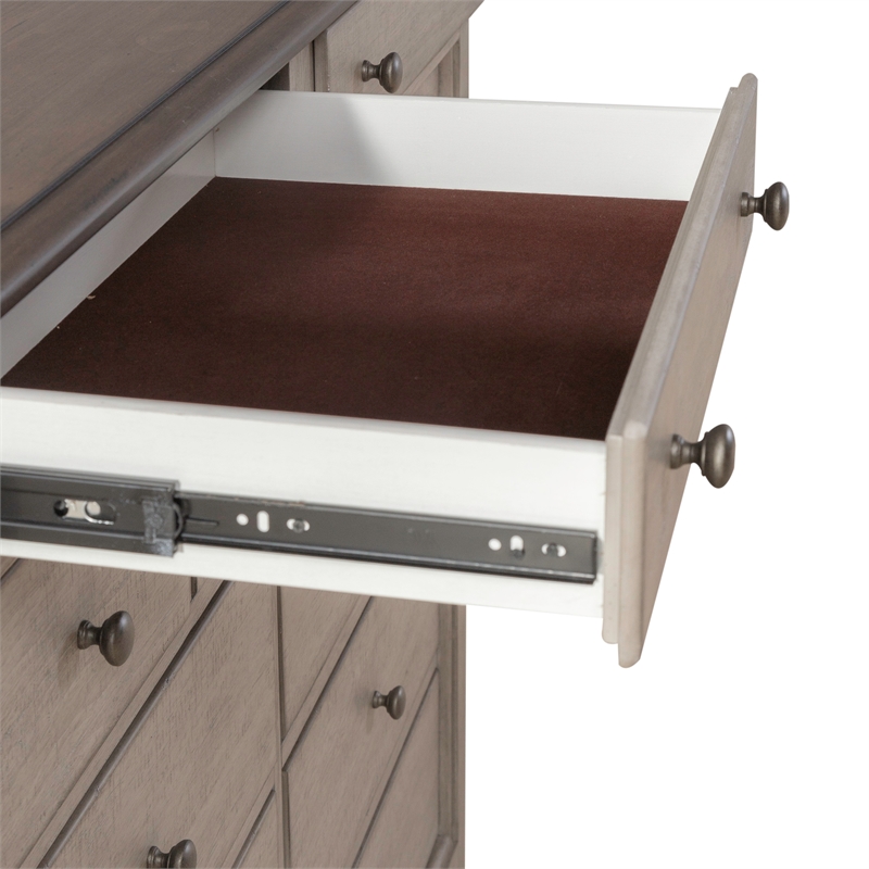Ivy Hollow 11 Drawer Chesser in Weathered Linen