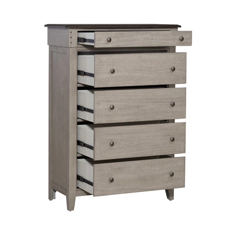 Ivy Hollow 5 Drawer Chest in Weathered Linen