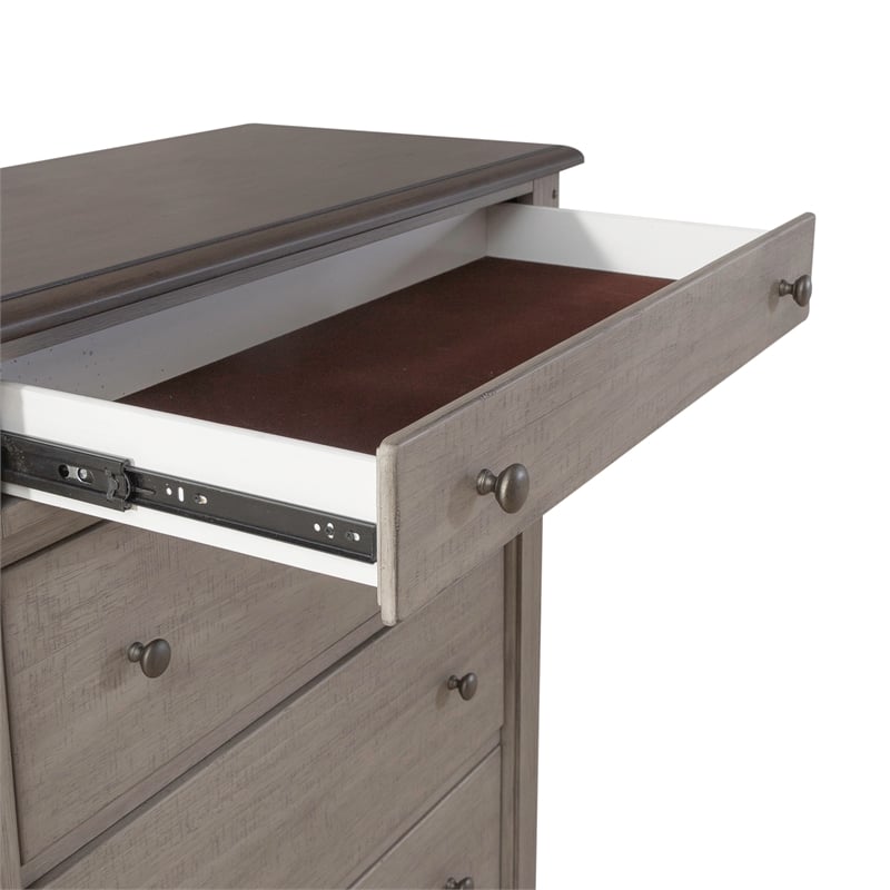Ivy Hollow 5 Drawer Chest in Weathered Linen