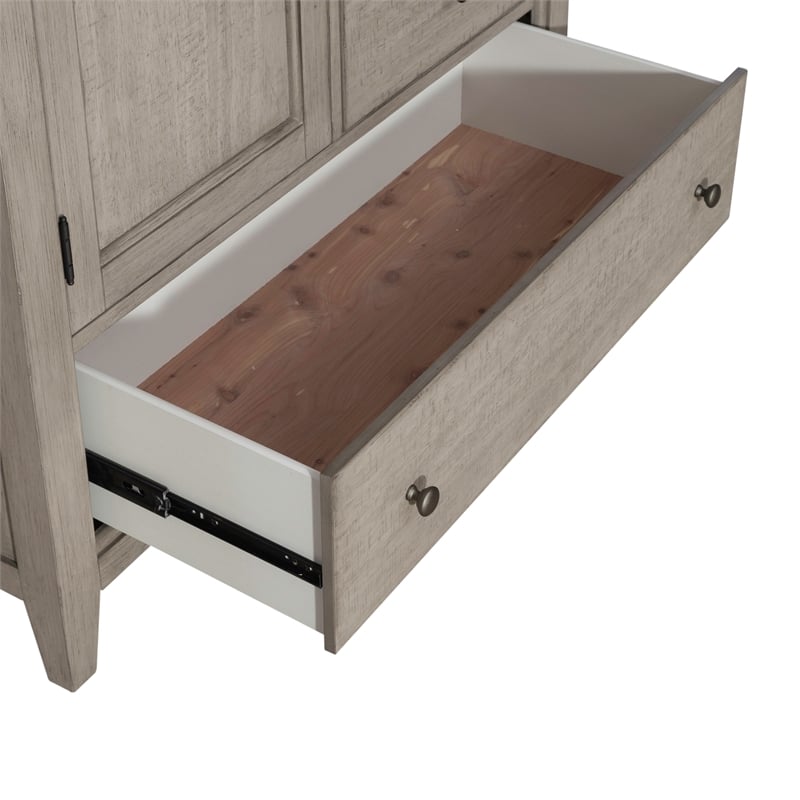 Ivy Hollow Door Chest in Weathered Linen