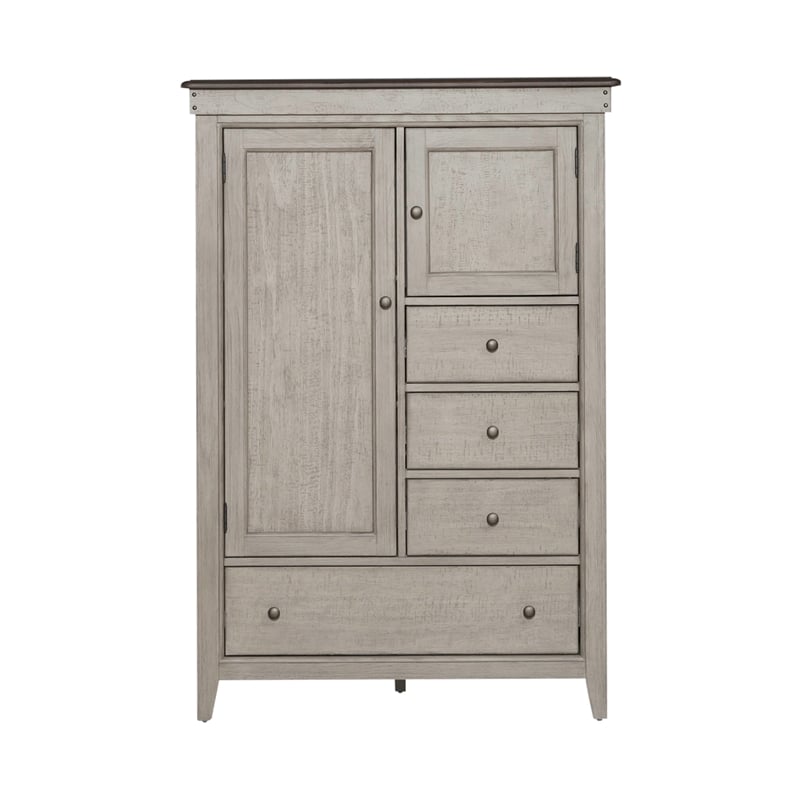 Ivy Hollow Door Chest in Weathered Linen