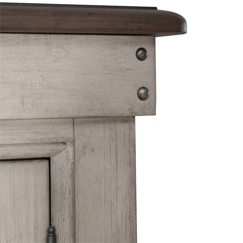 Ivy Hollow Door Chest in Weathered Linen