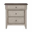 Ivy Hollow 3 Drawer Night Stand w/ Charging Station