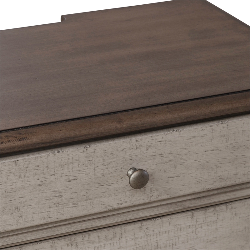 Ivy Hollow 3 Drawer Night Stand w/ Charging Station