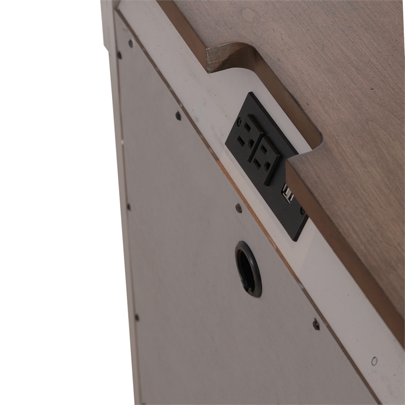 Ivy Hollow 3 Drawer Night Stand w/ Charging Station