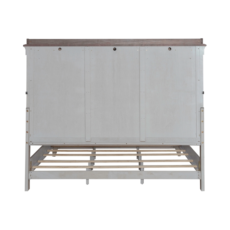 Ivy Hollow King Mantle Bed in Weathered Linen
