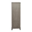 Belmar 5 Drawer Chest - Washed Taupe & Silver Champagne