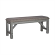 Newport Dining Bench in Gray
