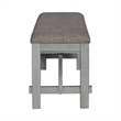 Newport Dining Bench in Gray