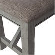 Newport Dining Bench in Gray