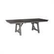 Newport 7 Piece Trestle Table Set in Gray
