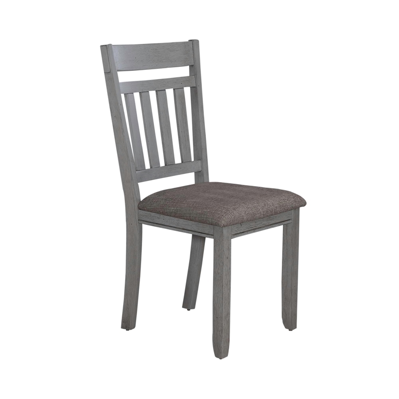 Newport 7 Piece Trestle Table Set in Gray