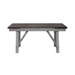 Newport 7 Piece Trestle Table Set in Gray