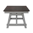 Newport 7 Piece Trestle Table Set in Gray
