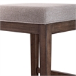 Liberty Furniture Arrowcreek Upholstered Console Stool in Weathered Stone