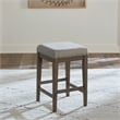 Liberty Furniture Arrowcreek Upholstered Console Stool in Weathered Stone